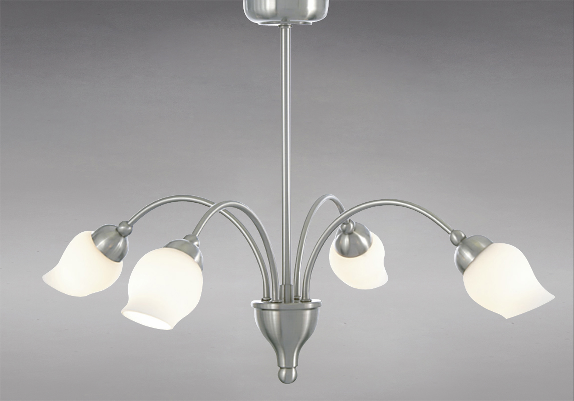 Rimini Satin Chrome Ceiling Lights Diyas Multi Arm Fittings